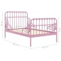 Giroletto Estendibile Rosa in Metallo 80x130/200 cm Giroletto Estendibile Rosa in Metallo 80x130/200 cm