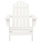 Sedia Adirondack da Giardino con Tavolo Abete Massello Bianco Sedia Adirondack da Giardino con Tavolo Abete Massello Bianco