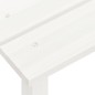 Sedia Adirondack da Giardino con Tavolo Abete Massello Bianco Sedia Adirondack da Giardino con Tavolo Abete Massello Bianco
