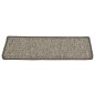 Tappetini Autoadesivi per Scale 15 pz 65x21x4 cm Grigi e Beige Tappetini Autoadesivi per Scale 15 pz 65x21x4 cm Grigi e Beige