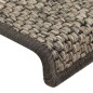 Tappetini Autoadesivi per Scale 15 pz 65x21x4 cm Grigi e Beige Tappetini Autoadesivi per Scale 15 pz 65x21x4 cm Grigi e Beige