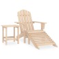 Sedia Adirondack con Poggiapiedi e Tavolo Massello di Abete Sedia Adirondack con Poggiapiedi e Tavolo Massello di Abete