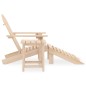 Sedia Adirondack con Poggiapiedi e Tavolo Massello di Abete Sedia Adirondack con Poggiapiedi e Tavolo Massello di Abete