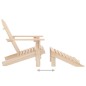 Sedia Adirondack con Poggiapiedi e Tavolo Massello di Abete Sedia Adirondack con Poggiapiedi e Tavolo Massello di Abete