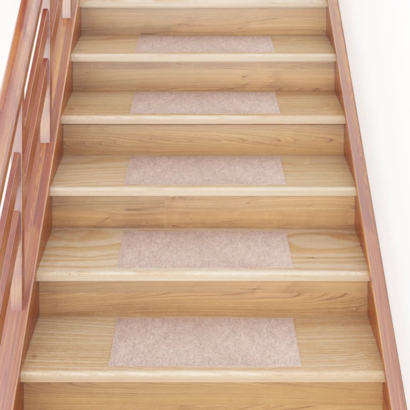 Tappeti Adesivi Rettangolari per Scale 15 pz 60x25 cm Nocciola Tappeti Adesivi Rettangolari per Scale 15 pz 60x25 cm Nocciola