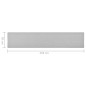 Tappeto Corsia Grigio Chiaro 50x250 cm Tappeto Corsia Grigio Chiaro 50x250 cm
