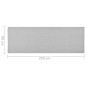 Tappeto Corsia Grigio Chiaro 80x250 cm Tappeto Corsia Grigio Chiaro 80x250 cm