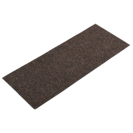 vidaXL Tappeti Adesivi Rettangolari Scale 15 pz 60x25 cm Marrone Scuro
