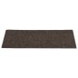 Tappeti Adesivi Rettangolari Scale 15 pz 60x25 cm Marrone Scuro Tappeti Adesivi Rettangolari Scale 15 pz 60x25 cm Marrone Scuro