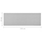 Tappeto Corsia Grigio Chiaro 50x150 cm Tappeto Corsia Grigio Chiaro 50x150 cm