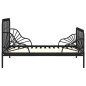 Giroletto Estendibile Nero in Metallo 80x130/200 cm Giroletto Estendibile Nero in Metallo 80x130/200 cm