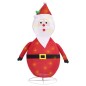 Figura Decorativa Babbo Natale con LED Tessuto Lusso 90 cm Figura Decorativa Babbo Natale con LED Tessuto Lusso 90 cm