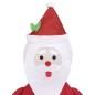 Figura Decorativa Babbo Natale con LED Tessuto Lusso 90 cm Figura Decorativa Babbo Natale con LED Tessuto Lusso 90 cm