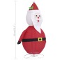 Figura Decorativa Babbo Natale con LED Tessuto Lusso 90 cm Figura Decorativa Babbo Natale con LED Tessuto Lusso 90 cm