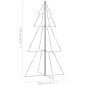 Albero di Natale a Cono 300 LED per Interni Esterni 120x220 cm Albero di Natale a Cono 300 LED per Interni Esterni 120x220 cm