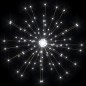 Luci di Natale Fuochi Artificio 10pz Bianco Freddo 20cm 140 LED