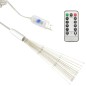 Luci di Natale Fuochi Artificio 10pz Bianco Freddo 20cm 140 LED