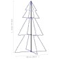 Albero di Natale a Cono 200 LED per Interni Esterni 98x150 cm Albero di Natale a Cono 200 LED per Interni Esterni 98x150 cm