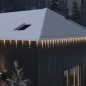 Luci Natale a Ghiacciolo 40pz Bianco Caldo Acrilico Telecomando Luci Natale a Ghiacciolo 40pz Bianco Caldo Acrilico Telecomando