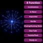Luci di Natale Fuochi d'Artificio Blu 20 cm 1400 LED Luci di Natale Fuochi d'Artificio Blu 20 cm 1400 LED