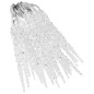 Luci Natale Ghiacciolo 40pz Bianco Freddo Acrilico Telecomando Luci Natale Ghiacciolo 40pz Bianco Freddo Acrilico Telecomando