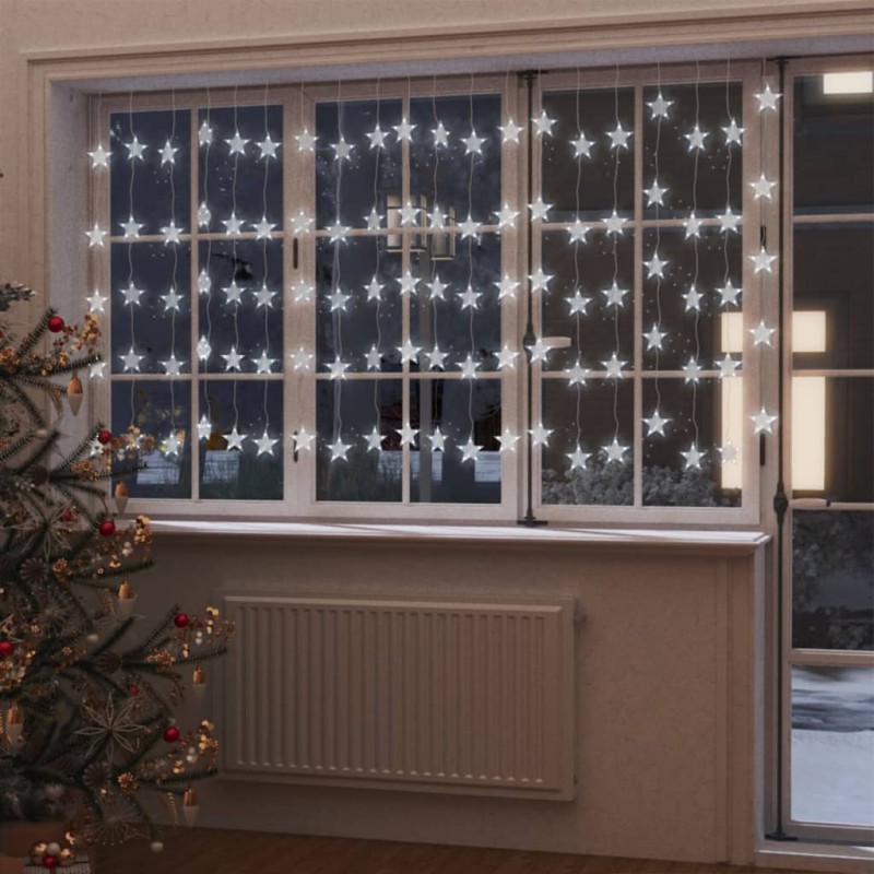 Luci Fatate a Stella a LED 500 LED Bianco Freddo 8 Funzioni Luci Fatate a Stella a LED 500 LED Bianco Freddo 8 Funzioni
