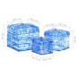 vidaXL Scatole Regalo Decorative Natale in Acrilico 3 pz Bianco Freddo vidaXL Scatole Regalo Decorative Natale in Acrilico 3 pz Bianco Freddo