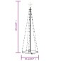 Albero di Natale a Cono con 84 LED Bianco Caldo 50x150 cm Albero di Natale a Cono con 84 LED Bianco Caldo 50x150 cm