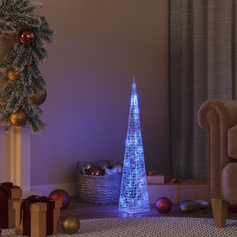 Cono di Luce LED Decorativo Acrilico Blu 60 cm Cono di Luce LED Decorativo Acrilico Blu 60 cm