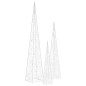 Set Coni Luce LED Decorativi Acrilici Blu 30/45/60cm Set Coni Luce LED Decorativi Acrilici Blu 30/45/60cm