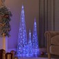Set Coni di Luce LED Acrilico Decorativo Blu 60/90/120 cm Set Coni di Luce LED Acrilico Decorativo Blu 60/90/120 cm