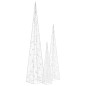 Set Coni di Luce LED Acrilico Decorativo Blu 60/90/120 cm Set Coni di Luce LED Acrilico Decorativo Blu 60/90/120 cm