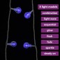 Filo di Luci Sferiche 40 m 400 LED Blu con 8 Funzioni