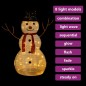 Figura Natalizia Pupazzo di Neve a LED Tessuto Pregiato 90 cm Figura Natalizia Pupazzo di Neve a LED Tessuto Pregiato 90 cm