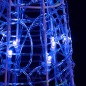 Piramide Decorativa Cono di Luce LED Acrilico Blu 60 cm Piramide Decorativa Cono di Luce LED Acrilico Blu 60 cm