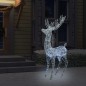 Renne di Natale XXL in Acrilico 250 LED 2pz 180cm Bianco Freddo Renne di Natale XXL in Acrilico 250 LED 2pz 180cm Bianco Freddo