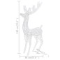 Renne di Natale XXL in Acrilico 250 LED 2pz 180cm Bianco Freddo Renne di Natale XXL in Acrilico 250 LED 2pz 180cm Bianco Freddo