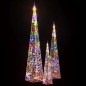 Set di Coni di Luce a LED Decorativi Multicolori 30/45/60 cm Set di Coni di Luce a LED Decorativi Multicolori 30/45/60 cm