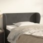 Testiera ad Orecchio Grigio Scuro 93x23x78/88 cm in Velluto Testiera ad Orecchio Grigio Scuro 93x23x78/88 cm in Velluto