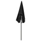 Ombrellone da Giardino con Palo 200x130 cm Nero Ombrellone da Giardino con Palo 200x130 cm Nero