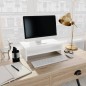 Supporto per Schermo Bianco Lucido 42x24x13 cm in Truciolato Supporto per Schermo Bianco Lucido 42x24x13 cm in Truciolato