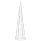Piramide Decorativa Cono Luce LED Acrilico Bianco Freddo 60cm Piramide Decorativa Cono Luce LED Acrilico Bianco Freddo 60cm