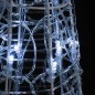Piramide Decorativa Cono Luce LED Acrilico Bianco Freddo 60cm Piramide Decorativa Cono Luce LED Acrilico Bianco Freddo 60cm