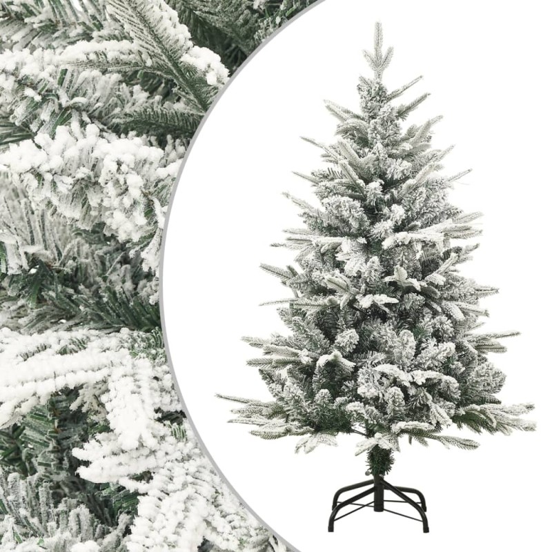 Albero di Natale Artificiale con Neve Verde 120 cm PVC e PE Albero di Natale Artificiale con Neve Verde 120 cm PVC e PE