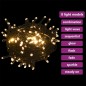 Set Natale con 120 Palline Punta e 300 Luci LED Oro Rosa Set Natale con 120 Palline Punta e 300 Luci LED Oro Rosa