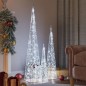 Set Coni Luce LED Acrilico Decorativo Bianco Freddo 60/90/120cm Set Coni Luce LED Acrilico Decorativo Bianco Freddo 60/90/120cm