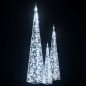 Set Coni Luce LED Acrilico Decorativo Bianco Freddo 60/90/120cm Set Coni Luce LED Acrilico Decorativo Bianco Freddo 60/90/120cm