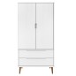 Armadio MOLDE Bianco 90x55x175 cm in Legno Massello di Pino Armadio MOLDE Bianco 90x55x175 cm in Legno Massello di Pino