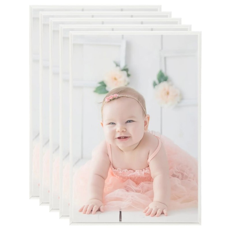 Cornici Foto Collage 5 pz per Tavolo Argento 21x29,7 cm in MDF Cornici Foto Collage 5 pz per Tavolo Argento 21x29,7 cm in MDF