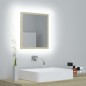 Specchio da Bagno LED Rovere Sonoma 40x8,5x37 cm in Acrilico Specchio da Bagno LED Rovere Sonoma 40x8,5x37 cm in Acrilico